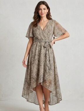 Massini Animal Dress Size Medium Leopard Pattern New With Tag